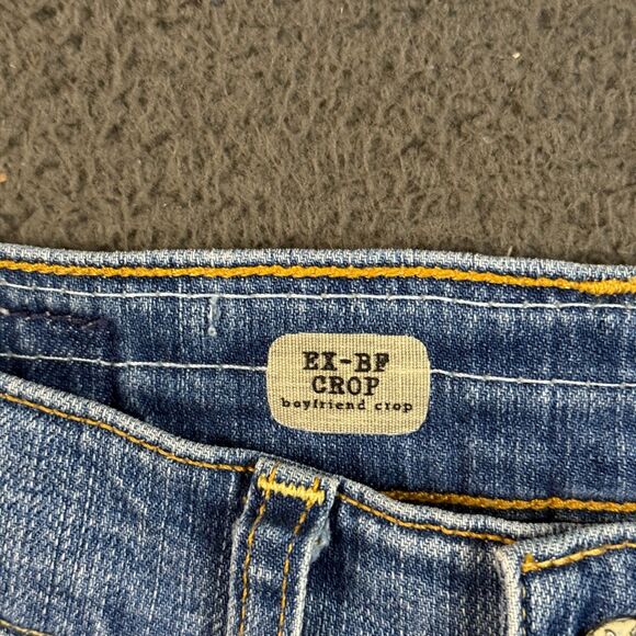 AG Adriano Goldschmied Jeans Mens 24R Blue Ex Boyfriend Crop Light Wash Denim - Picture 4 of 16